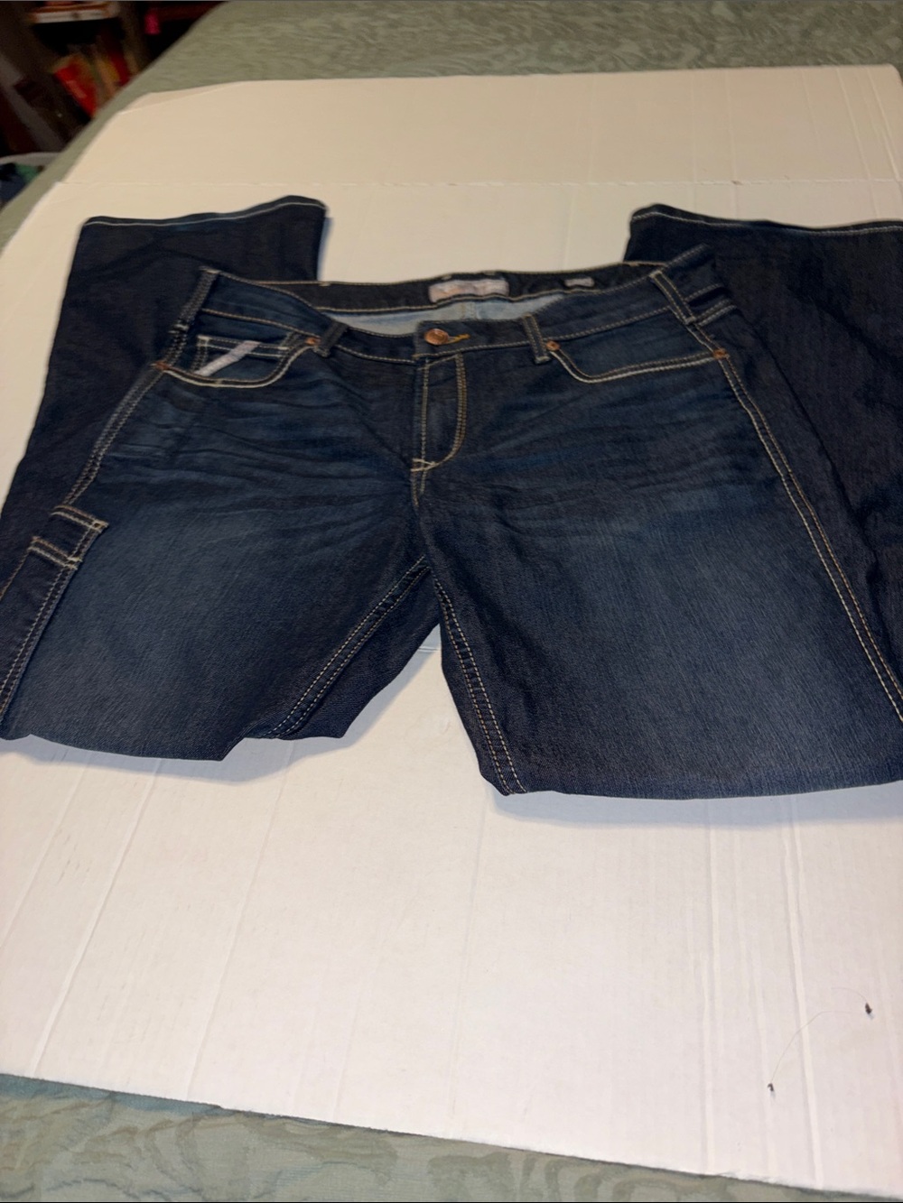 Ariat Rebar Mid Rise Boot dark wash jeans size 32R
